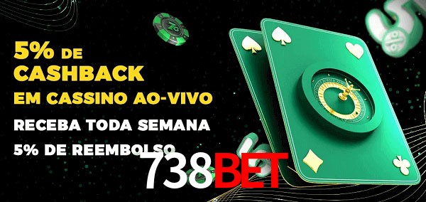 Promoções do cassino ao Vivo 738bet